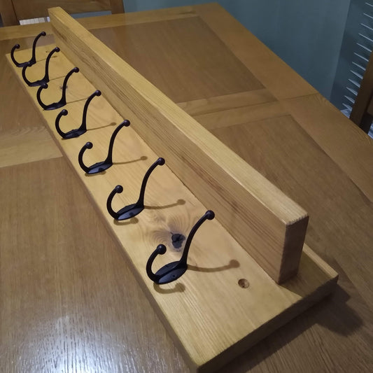 Light Oak Chunky Coat Rack