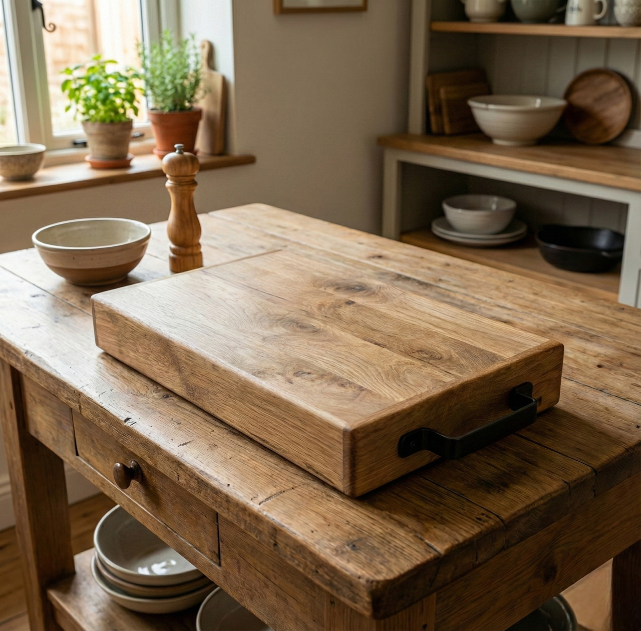 Chunky Oak Serving Board