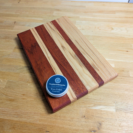 Mixed Hardwood Cutting Board | Bevelled Mixed Stripes