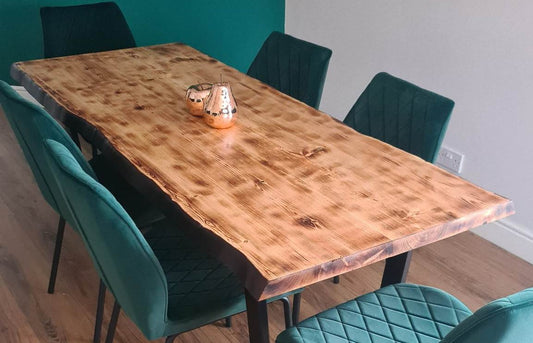 A live edge dining table...or is it?