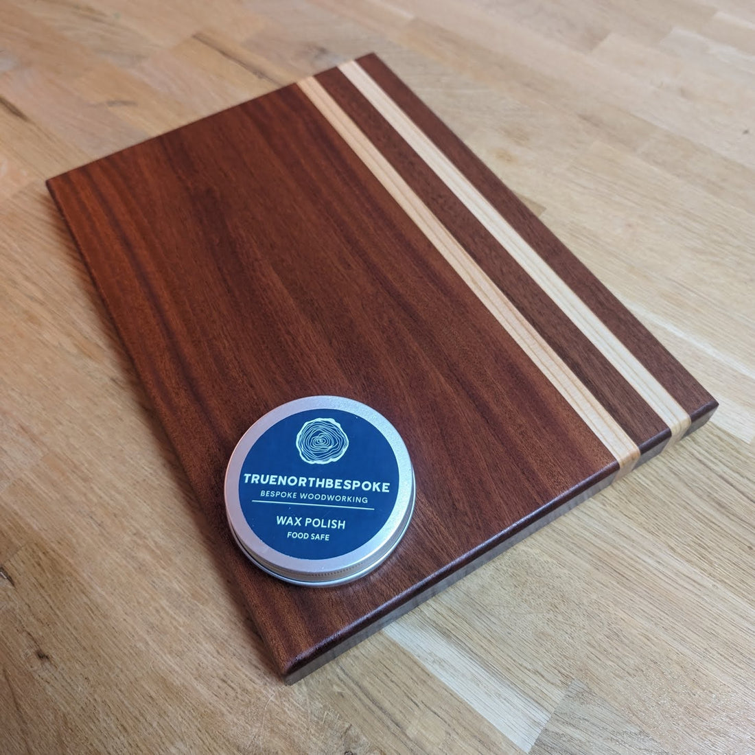 Sapele & Ash Striped Chopping Board