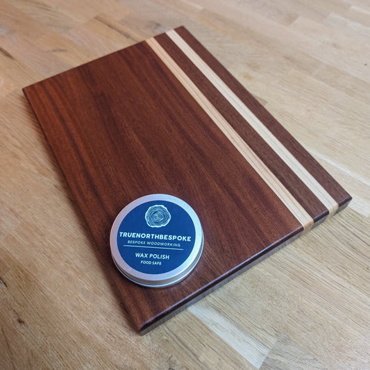Sapele & Ash Striped Chopping Board