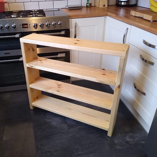 A No-Fuss Redwood Shoe Rack / Bookcase