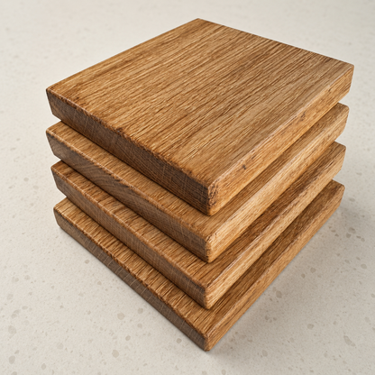 Solid Oak Coasters