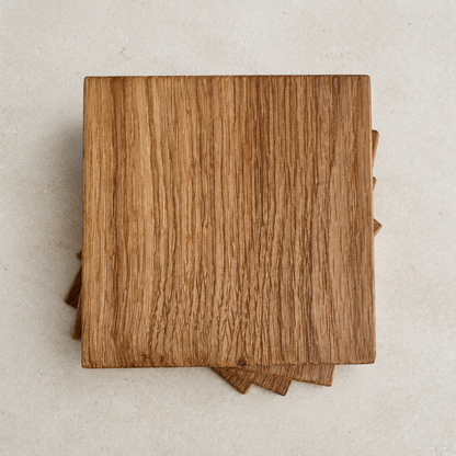 Solid Oak Coasters