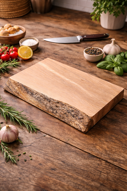 Live Edge Spalted Beech Butcher’s Block Slab