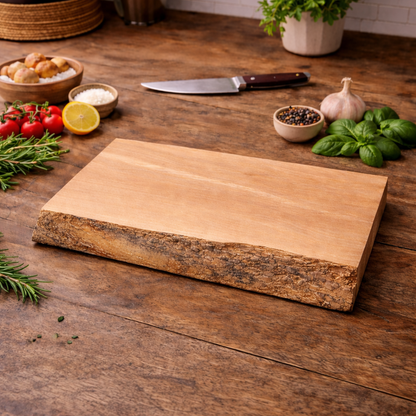 Live Edge Spalted Beech Butcher’s Block Slab
