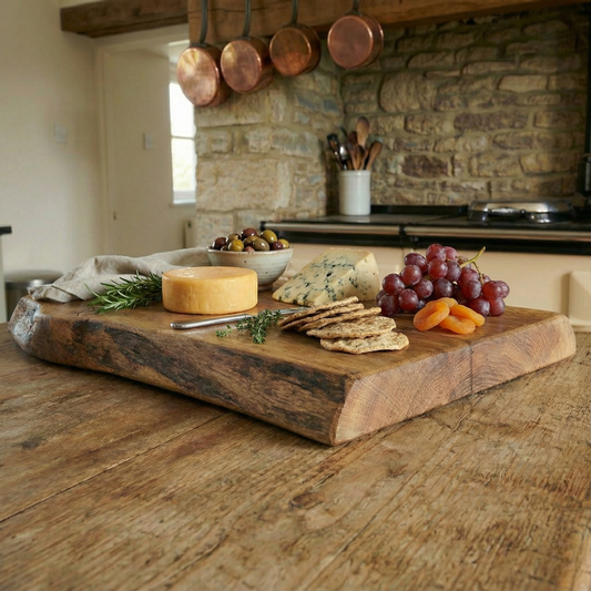 Live Edge European Oak Butcher’s Block Slab