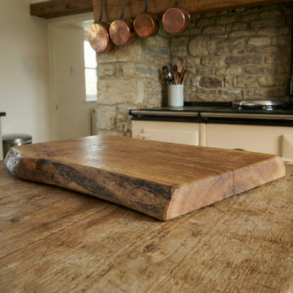 Live Edge European Oak Butcher’s Block Slab