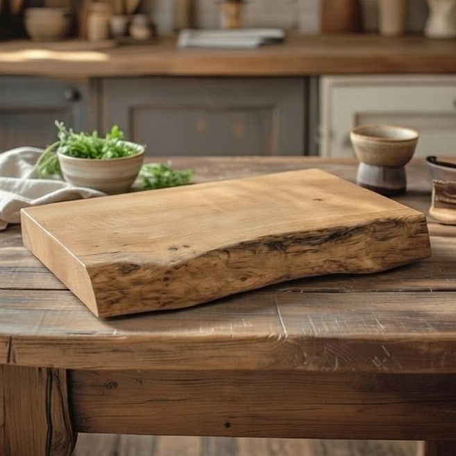 Live Edge Oak Chopping Board – Home Chef