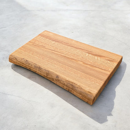 Solid Oak Cutting Board - Live Edge Effect