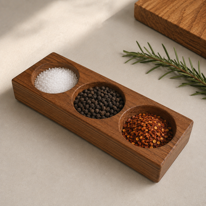 Solid Oak Pinch Pots