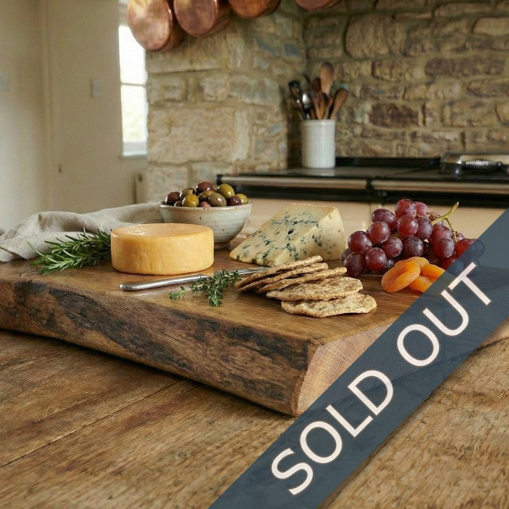 Live Edge European Oak Butcher’s Block Slab