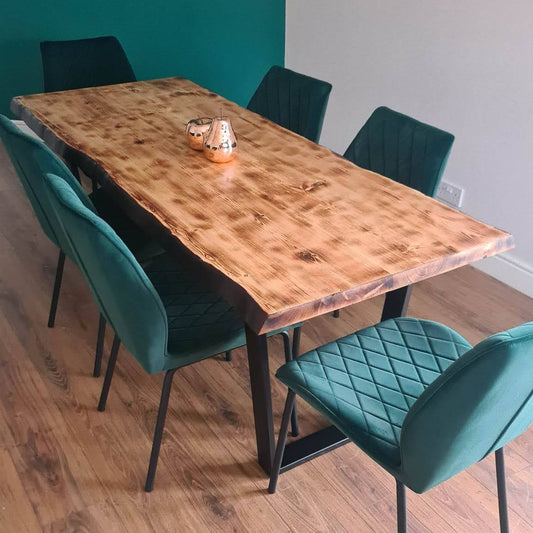 Live Edge Effect Dining Table  | Made to Order