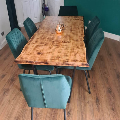 Live Edge Effect Dining Table  | Made to Order